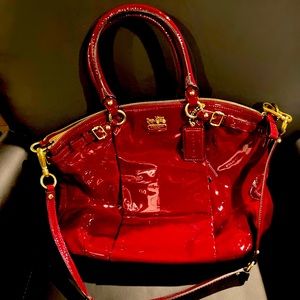 Coach Red leather bag